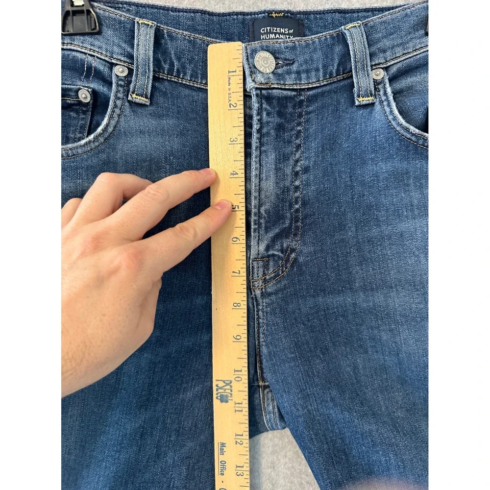Citizens of Humanity The London Jeans Mens 33 Blue Slim Fit Distressed 6170-1414